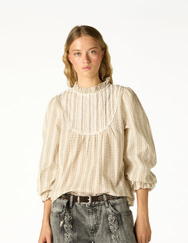 CHOCOLATE ARROW LACE SHIRT