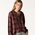 BLACKBERRY CHECK EMBROIDERED SHIRT