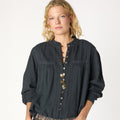 CAMISA JARETAS LACE ANTRACITA