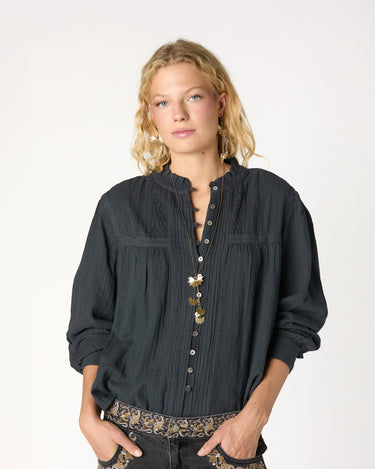 CAMISA JARETAS LACE ANTRACITA