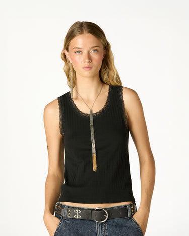 CAMISETA LACE POINTELLE BLACK
