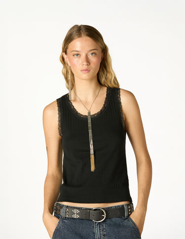 CAMISETA LACE POINTELLE BLACK
