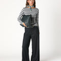 MULTI-STRIPED LONG SLEEVE T-SHIRT