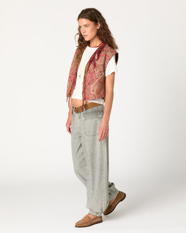 PAISLEY TASSEL VEST