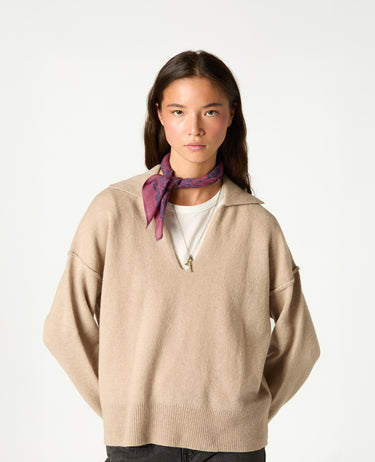 JERSEY POLO MARRÓN GLACÉE