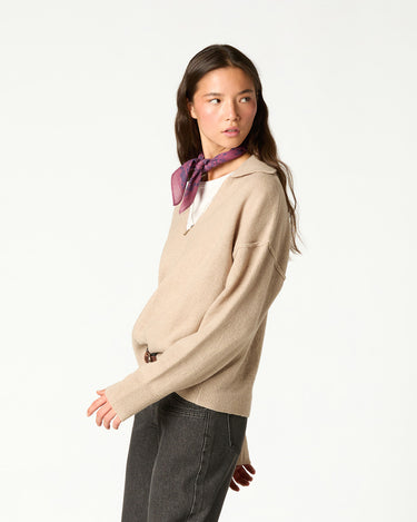 BROWN GLACÉ POLO SHIRT