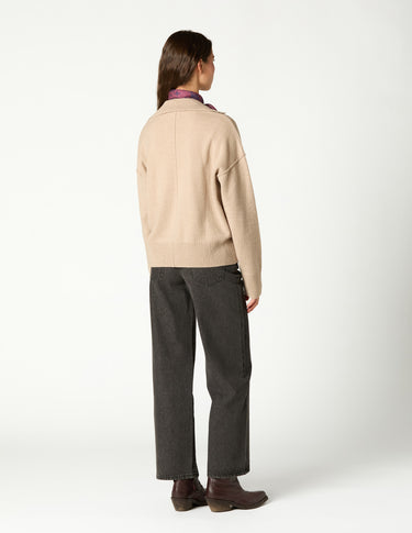 JERSEY POLO MARRÓN GLACÉE