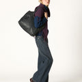 MIDNIGHT BUTTON TURTLENECK SWEATER