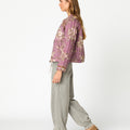 ROSES BOMBER JACKET PLUM