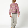 ROSES BOMBER JACKET PLUM