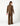 BROWN STRIPED BUTTONED POCKET JACKET