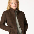 BROWN CHECKED COAT