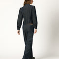 BLUE CORDUROY JACKET WITH SNAPS