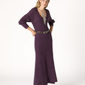 KNIT DRESS WITH PLUMETI RUFFLE