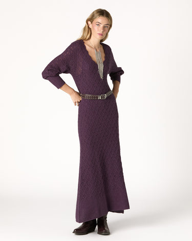 KNIT DRESS WITH PLUMETI RUFFLE