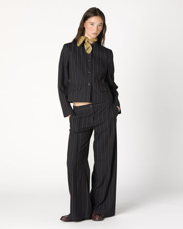 BLUE STITCHED TROUSERS