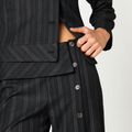 PANTALON BOTONES RAYA ANTRACITA