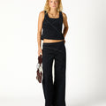 BLUE ZIP TROUSERS