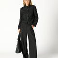 BLUE PIPING POCKET TROUSERS