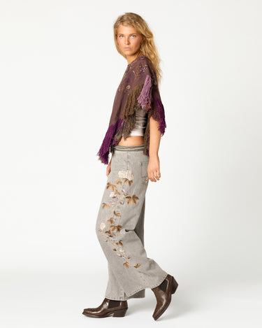 EMBROIDERED PONCHO