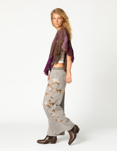 EMBROIDERED PONCHO