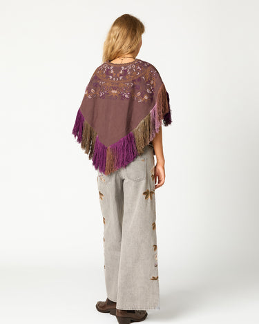 EMBROIDERED PONCHO