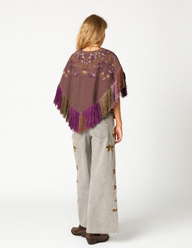 EMBROIDERED PONCHO