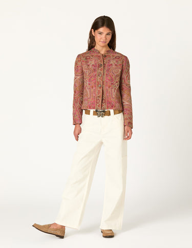 ECRU TWILL CHINO TROUSERS