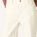 ECRU TWILL CHINO TROUSERS