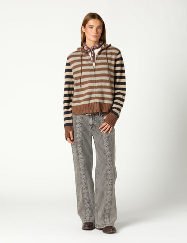 PANTALÓN TRENZADO FRONT ANTRACITA