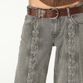 PANTALÓN TRENZADO FRONT ANTRACITA