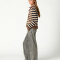 PANTALÓN TRENZADO FRONT ANTRACITA