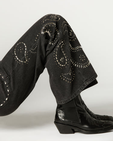 PANTALÓN CANESÚ TACHAS AMEBAS ANTRACITA