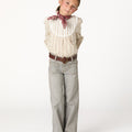 CHOCOLATE ARROW LACE SHIRT