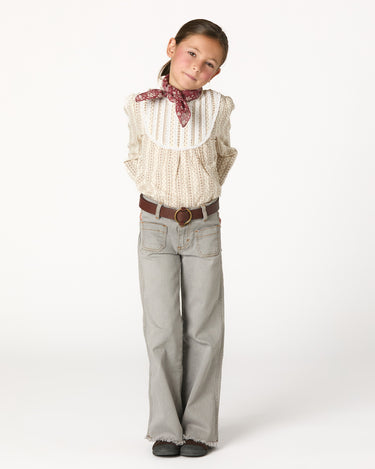 CHOCOLATE ARROW LACE SHIRT