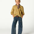 TOILE RIPPLE COLLAR SHIRT CURRY