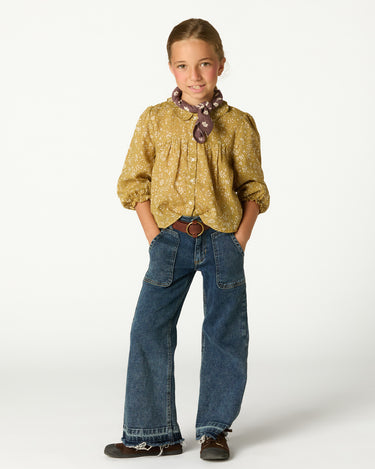 TOILE RIPPLE COLLAR SHIRT CURRY