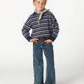 BLACKBERRY STRIPED POLO SHIRT