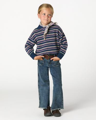BLACKBERRY STRIPED POLO SHIRT
