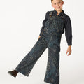 BLUE PAISLEY OVERALLS