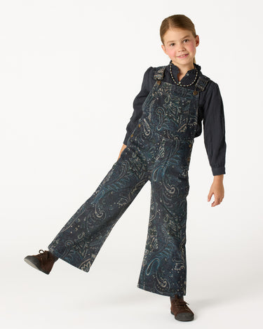 BLUE PAISLEY OVERALLS