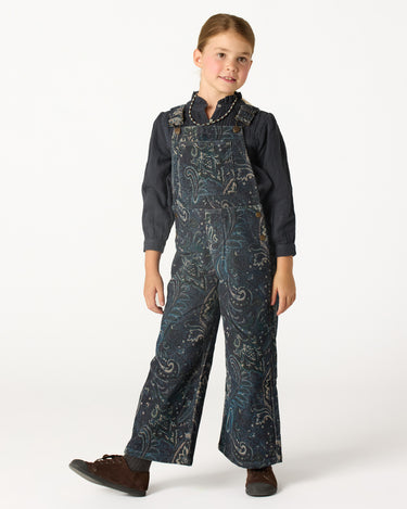BLUE PAISLEY OVERALLS