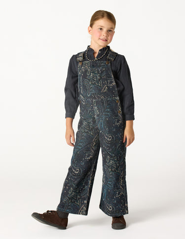 BLUE PAISLEY OVERALLS