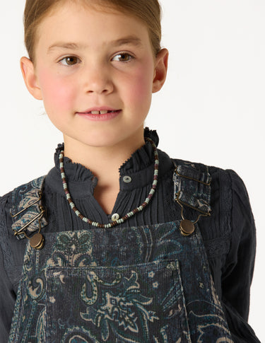 BLUE PAISLEY OVERALLS