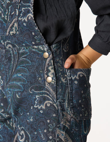 BLUE PAISLEY OVERALLS