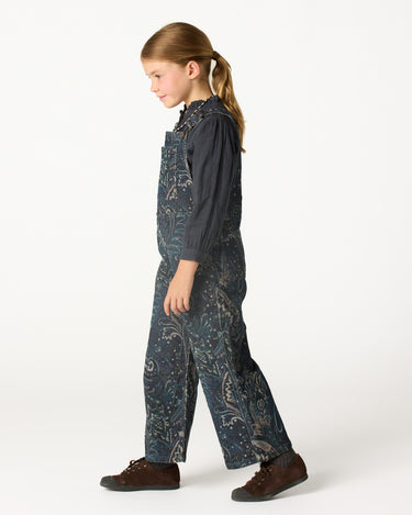 BLUE PAISLEY OVERALLS