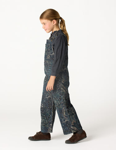 BLUE PAISLEY OVERALLS