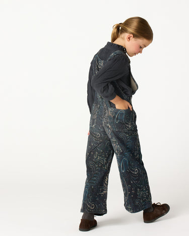 BLUE PAISLEY OVERALLS
