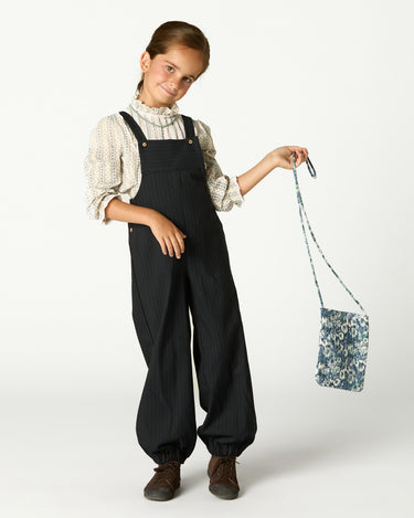 BLUE PINSTRIPE OVERALLS