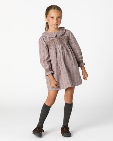SMOKE ARROW LACE SMOCK DRESS